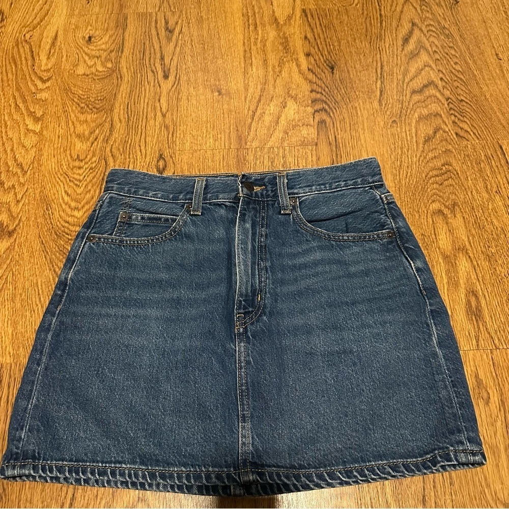 Levi’s Denim Blue Women's 70s high micro mini Skirt size 27 cotton blend